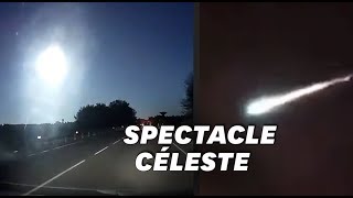 Cette impressionnante météorite a transpercé le ciel méditerranéen [upl. by Lough]