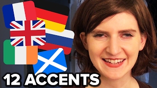 How To Do 12 Different Accents [upl. by Nerrawed]