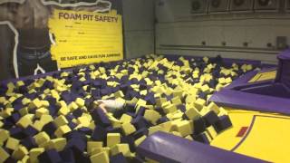 Gravity Force Trampoline Park  Foam Pit and Tumble Track Fun [upl. by Kale]