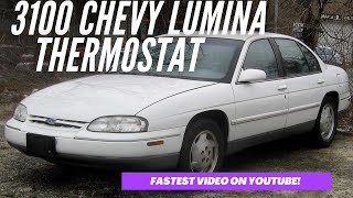 How To Change 3100 Chevy Lumina Thermostat Quickest Video [upl. by Llerihs]