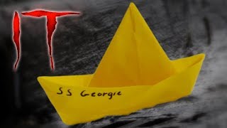 SS Georgie BARCO de PAPEL IMPERMEABLE de IT  Te Digo Cómo [upl. by Ennayelsel]