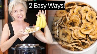 Dehydrated Banana Chips  2 Easy Ways [upl. by Eselrahc]