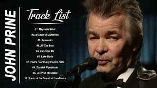 John Prine Greatest Hits Playlist  Top 10 Country Songs Of John Prine [upl. by Jobye]