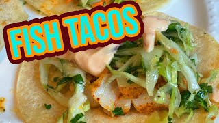 Cod Fish Tacos  Super Quick amp Easy [upl. by Placia]