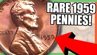 1959 LINCOLN PENNY COINS WORTH MONEY  RARE PENNIES TO LOOK FOR [upl. by Thaddeus594]