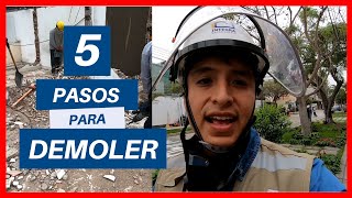 ✅5 RECOMENDACIONES PARA DEMOLER UNA CASA  SIN DAÑAR PROPIEDADES VECINAS🏡 [upl. by Hola]