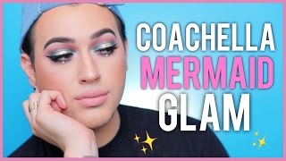 Coachella Inspired  Mermaid Halo Eye Makeup Tutorial  Manny MUA [upl. by Ynnaej]