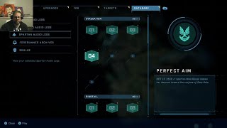 Halo Infinite Spartan Audio Log Evacuation 4 Perfect Aim [upl. by Noremac]