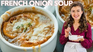 FRENCH ONION SOUP  How To Make Onion Soup [upl. by Drannel]