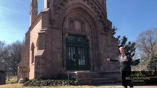 Adolphus Busch and Busch Mausoleum Bellefontaine Cemetery and Arboretum Historic Tour Line Stop 29 [upl. by Dreda]