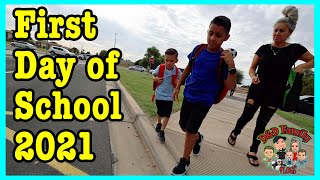 FIRST DAY OF SCHOOL ROUTINE 2021  DampD FAMILY VLOGS [upl. by Eelesor]