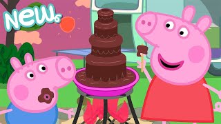 Peppa Pig Tales 🍫Chocolate Fondue FUN⛲ BRAND NEW Peppa Pig Episodes [upl. by Aihsilef]