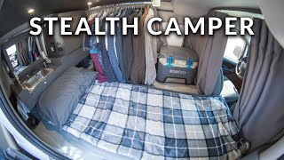 Ultimate Stealth Camper Van Tour  Nissan NV200 SelfConverted Build Walkthrough [upl. by Nunciata655]