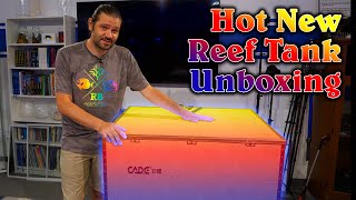 Unboxing the New ADVANCED All In One Reef Tank from CADE Pro Reef 900 S2 [upl. by Heall]