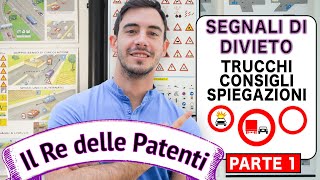 SEGNALI DI DIVIETO PT1  IL RE DELLE PATENTI  PATENTE B  ESAME DI TEORIA [upl. by Suirada]