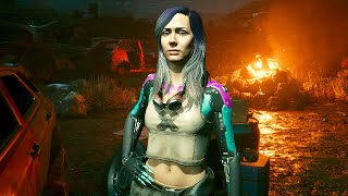 Meeting Alanah Pearce Lana in Cyberpunk 2077 4K [upl. by Eilhsa]