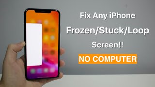 Fix Any iPhone FrozenStuckLoop Screen How to Force Restart [upl. by Alamap535]