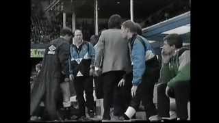 Leicester v Newcastle 1992 Filbert Street PITCH INVASION [upl. by Alejna503]