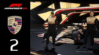 Estreno en el GP Bahrein  Esc Porsche Temp 1  Ep 2  F1 Manager 2024 [upl. by Ainedrag]