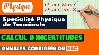 23  4 EXERCICES CORRIGÉS SUR LES CALCULS DINCERTITUDES [upl. by Isolde623]