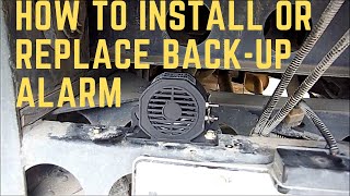 How to Install or Replace Backup Alarm [upl. by Ainuj]