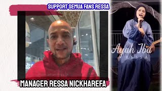 manager ressa nickharefa support semua fans ressa 1310 official [upl. by Anhaj768]