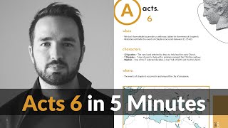 Acts 6 in 5 Minutes  2BeLikeChrist [upl. by Barcellona]