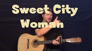 Sweet City Woman The Stampeders Easy Guitar Lesson How to Play Tutorial [upl. by Botsford]