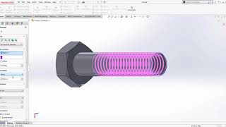 Come fare filettature con SOLIDWORKS [upl. by Lahsram]