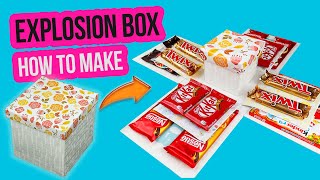 Explosion box DIY  How to make CHOCOLATE EXPLOSION BOX [upl. by Rases355]