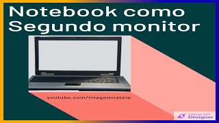 Como usar o seu notebook como segundo monitor SEM INSTALAR PROGRAMAS [upl. by Ecirtnahc562]