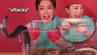 this mukbang scares me [upl. by Aicyle]