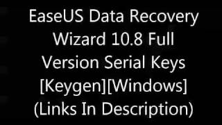 EaseUS Data Recovery Wizard 10 8 Full Version Serial Keys KeygenWindows [upl. by Anaujnas420]