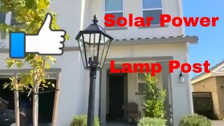 LUTEC LED Solar Post Lantern Install amp Review From Costco [upl. by Brightman]