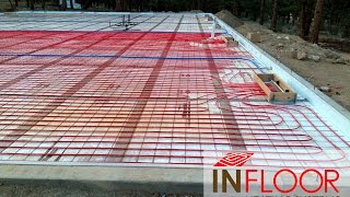 Hydronic Radiant Heating  Concrete Application [upl. by Neelac]