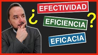 Conoce las DIFERENCIAS entre Eficiencia Eficacia y Efectividad 🧐 [upl. by Eilliw116]