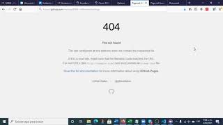 como corregir el error 404 en GitHub [upl. by Hedaza]