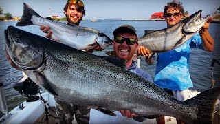 King Salmon Fishing Lake Michigan How To Catch Salmon Steelhead And Lake Trout In Lake Michigan [upl. by Rillings417]