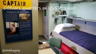 Officers quarters on the Battleship USS Missouri [upl. by Nezah]