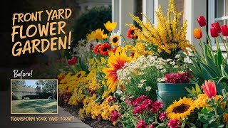 Start a Flower Garden in Your Front Yard  Stunning Front Yard Flower Gardens [upl. by Brynn]