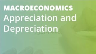 Appreciation and Depreciation  Macroeconomics [upl. by Anor949]