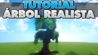 COMO CONSTRUIR UN ÁRBOL REALISTA EN MINECRAFT  TUTORIAL [upl. by Drofub817]