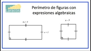 Perímetro de figuras con expresiones algebraicas [upl. by Reprah]