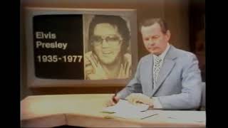 Elvis Presley News Report of his death  August 16 1977 [upl. by Ccasi]