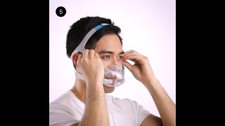 Fitting tips  Full face CPAP mask  ResMed AirFit™ F30 [upl. by Deering]