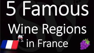 What are the Five Famous Wine Regions in France [upl. by Rooke409]