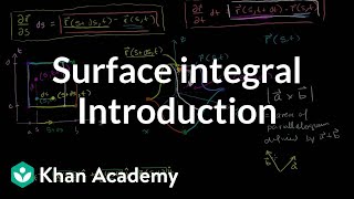 Introduction to the surface integral  Multivariable Calculus  Khan Academy [upl. by Ase]