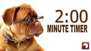 2 Minute Timer for PowerPoint and School  Alarm Sounds with Dog Bark [upl. by Ivers551]