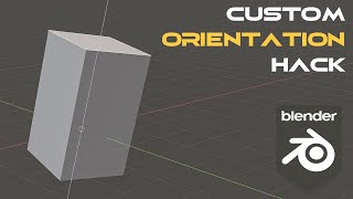 Blender orientation trick you NEED to know [upl. by Pelaga]