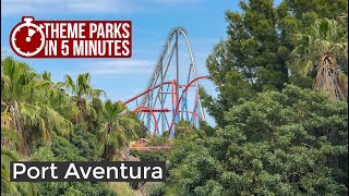 PortAventura World Spain  Theme Parks in 5 Minutes [upl. by Swanhilda]